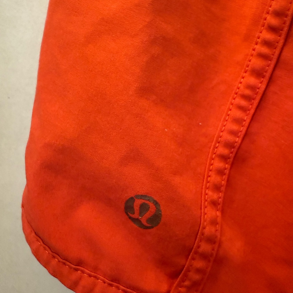Lululemon Orange/red Athletic Shorts